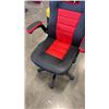 Image 2 : BRASSEX BLACK AND RED GAS LIFT GAMING CHAIR - RETAIL $299