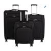 Image 1 : SAMSONITE COASTAL SUNSET  PIECE BLACK LUGGAGE SET - RETAIL $599