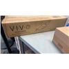 Image 2 : VIVO TRIPLE MONITOR DESKMOUNT, CLAMP ON KEYBOARD TRAY AND TELESCOPING DUAL DESK MONITOR MOUNT
