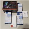 Image 1 : HELIX WIRELESS CHARGING VALET WITH AS NEW APPLE IPHONE CHARGING CORDS AND ADPATERS
