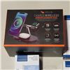Image 2 : HELIX WIRELESS CHARGING VALET WITH AS NEW APPLE IPHONE CHARGING CORDS AND ADPATERS