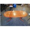 Image 1 : MID CENTURY KD FURNITURE TEAK DINING TABLE WITH 2 LEAFS