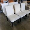 Image 1 : 6 WHITE IKEA DINING CHAIRS WITH 4 NEW COVERS