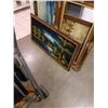 Image 2 : GILT FRAMED PAINTING, VELVET PAINTING, PRINT AND PICTURE FRAME