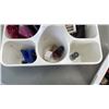 Image 8 : BIN AND TRAY OF NAIL POLISH, TATTOO GUN PARTS AND MORE