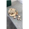 Image 8 : CONCH SHELL, SHELLS, BURL FIGURE AND WICKER BASKET