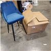 Image 2 : 2 ROXANNE 26 INCH COUNTER STOOLS BLUE - RETAIL $489