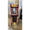 Image 2 : ARCADE 1UP MS PACMAN LEGACE EDITION ARCADE CABINET WITH RISER - TESTED WORKING - RETAIL $649