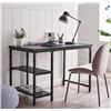 Image 1 : AS NEW LINON HARLOW OPEN FRAME DESK BLACK ASH - RETAIL $119