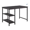 Image 2 : AS NEW LINON HARLOW OPEN FRAME DESK BLACK ASH - RETAIL $119