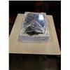 Image 1 : METAL TEA SET WITH SERVING PLATTER, CREAM AND SUGAR