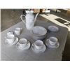 Image 1 : EDELSTEIN GERMAN TEAPOT, 4 CUPS AND SAUCERS, PLATES, CREAMER
