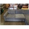 Image 2 : 2 PIECE GREY SECTIONAL SOFA