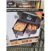 Image 2 : NINJA 2 BASKET AIR FRYER TESTED AND WORKING - RETAIL $239
