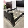 Image 2 : BRAND NEW QUEEN SIZE BLACK AVENZA SLEIGH STYLE BEDFRAME