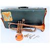 Image 1 : Frank Holton & Co. Tri Colored Collegiate Trumpet