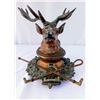 Image 4 : Antique Stag Head Ink Well
