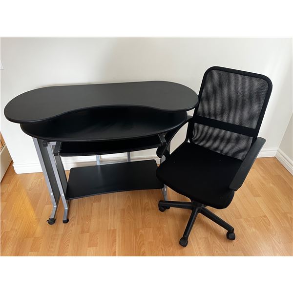 Swing out Computer Desk with Chair - Sunrise Estate Services Ltd