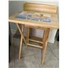 Image 2 : Cortona - Natural Wood Single Rectangular Tray Tables