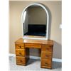 Image 1 : Wooden Desk With Vanity Mirror