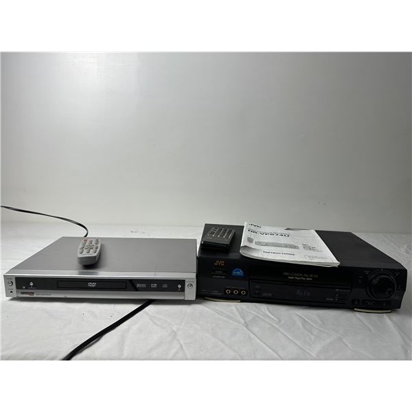 Diamond Vision DVD/CD Player and JVC VHS Player