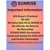 Image 2 : IMPORTANT INFORMATION - PLEASE READ