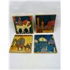 Image 1 : 4 Arabic Coasters with felt backs