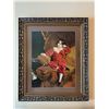 Image 1 : The Red Boy - Silk Cross Stitch Framed