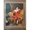 Image 2 : The Red Boy - Silk Cross Stitch Framed