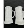 Image 2 : Vintage Federal Milk Glass Beer Steins