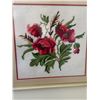 Image 2 : Peonies Wool Neddlepoint Framed