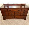 Image 2 : 7 Drawer Dresser with Tri Mirror & Glass Top