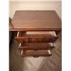 Image 2 : 2 Matching 3 Drawer End Tables with glass tops