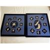 Image 1 : Blue Frame Matted With Arabic Silver Charms