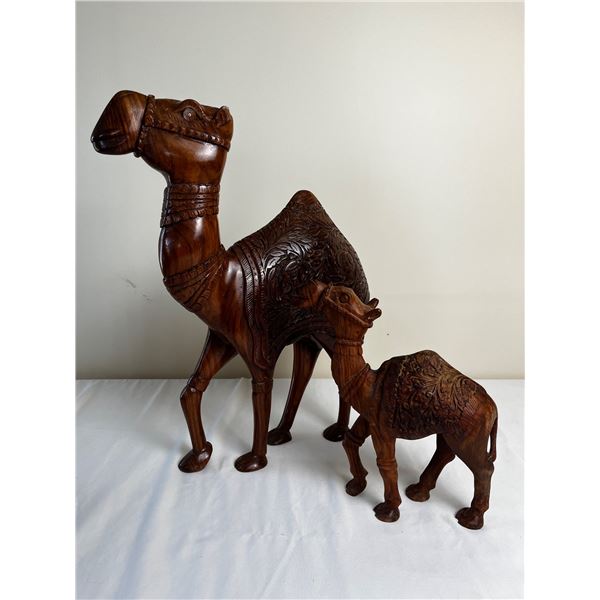 Wooden Camel Carvings