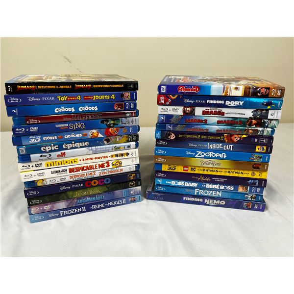 Assorted Childrens Blue-Ray Movies