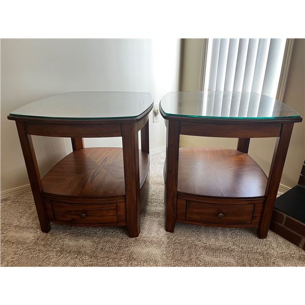 Rectangular Drawer End Tables