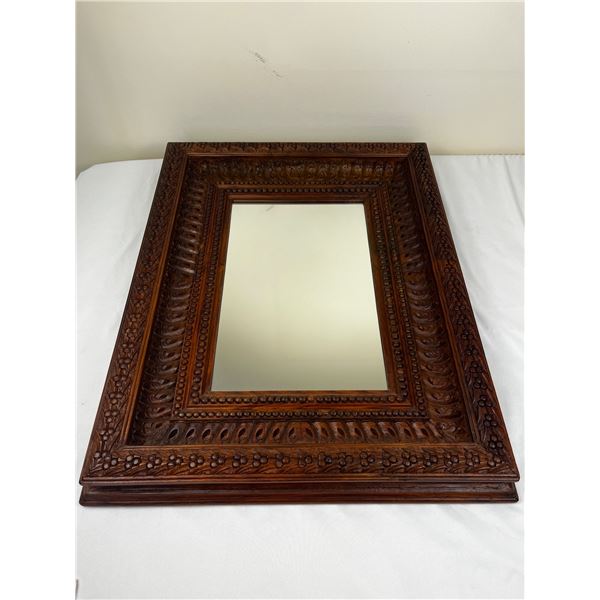 Hand Carved - Stunning Wooden Mirror