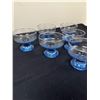 Image 2 : Blue Glass Dessert Bowls