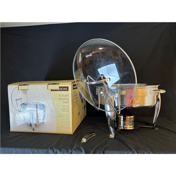 2 Variations 6 quart chafing dishes