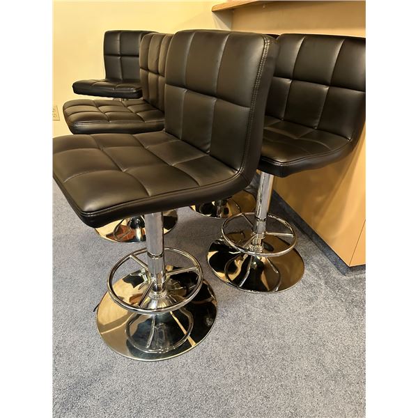 6 Swivel Adjustable Height Bar Stools