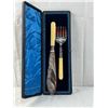 Image 1 : W {} HS Silver Plated Victorian Utensil Set with case