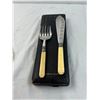 Image 2 : W {} HS Silver Plated Victorian Utensil Set with case