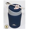 Image 1 : HIGH SIERRA BLUE THERMO FOOD JAR W/ FOLDABLE SPOON