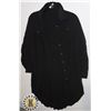 Image 1 : BLACK BUTTONED BLOUSE SIZE L