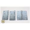 Image 1 : THREE TAYMOR 4" ZINC DOOR HINGES