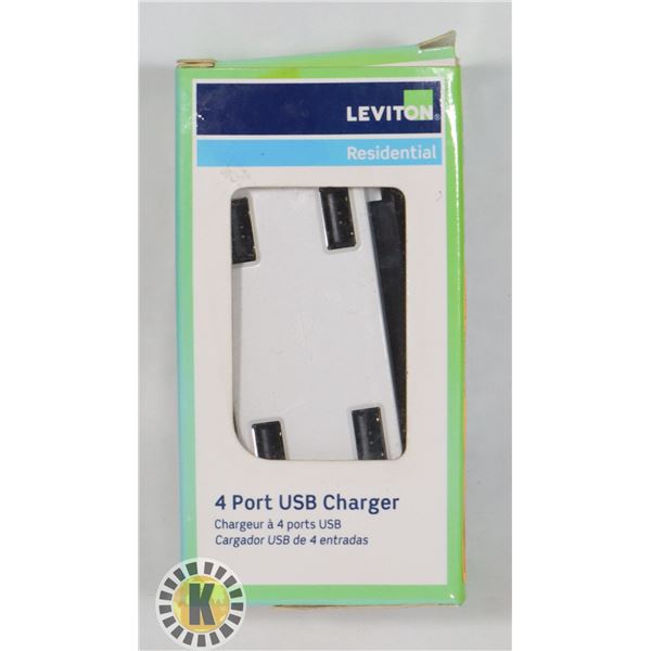 LEVITON RESIDENTIAL 4 PORT USB CHARGER