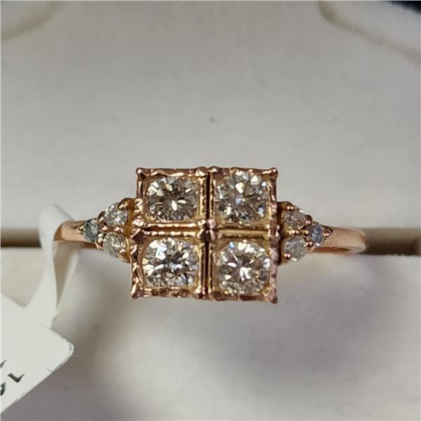 14K ROSE GOLD DIAMOND (0.39CT,SI2-I1,G-H)