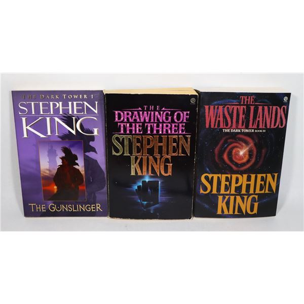 THREE SOFTCOVER STEPHEN KING DARK TOWER SERIES