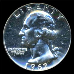 1962 Washington 25c Proof Quarter Coin Graded ICG PR70 (COI-5363)